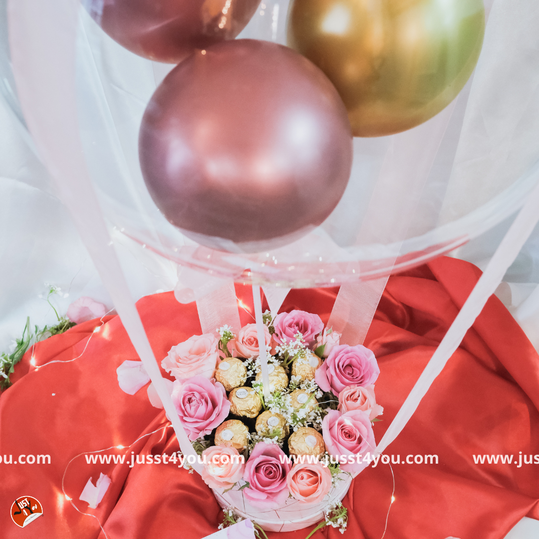 Balloon Rose Bouquet - Jusst4You