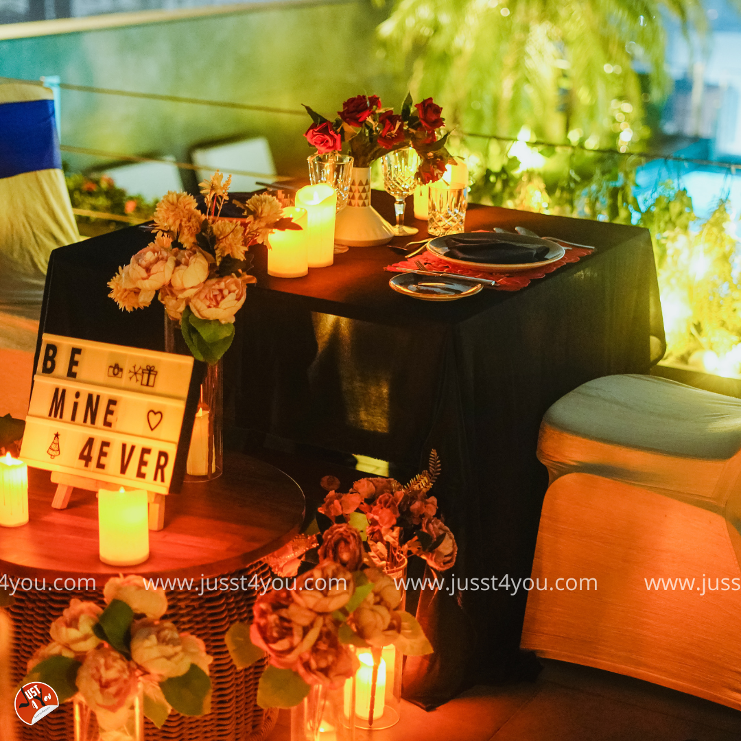 Poolside Candlelight Dinner Jusst4You