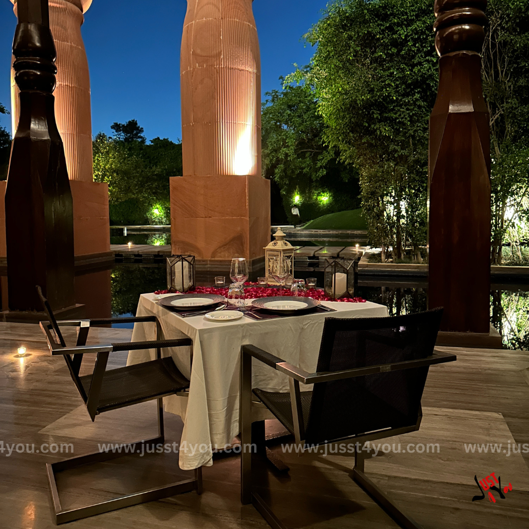 Poolside Candlelight Dinner at The Roseate