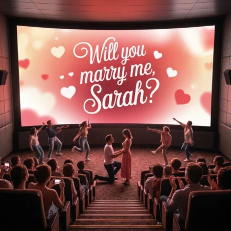 Movie Theater Surprise with Flash Mob