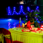 Romantic Outdoor Candlelight Dining