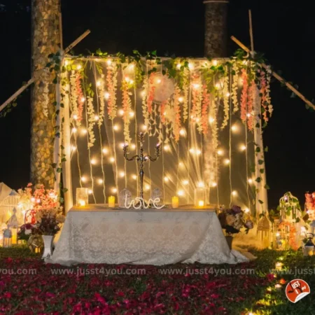 Swing Cabana in the Garden
