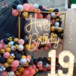 The Square Backdrop Birthday decor