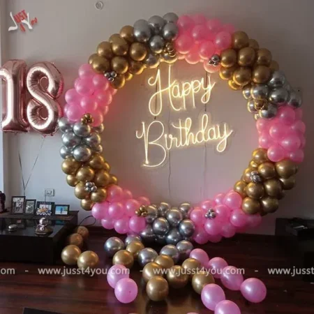 The Oval Backdrop Birthday decor