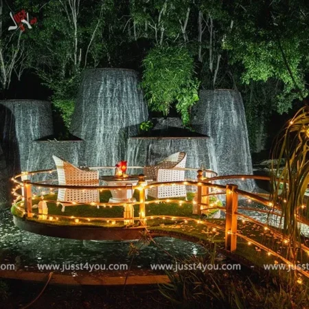 Romantic Dining Beside the Waterfalls