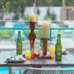 The Poolside Candlelight