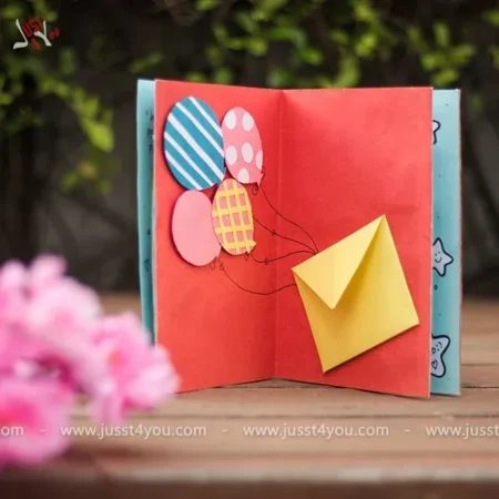 8 Folds Long Colorful Card