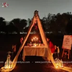 Twilight Candlelight in Rishikesh