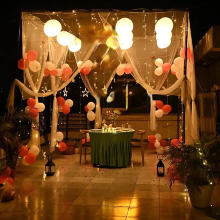 Book Terrace Candlelight Dinner in Delhi to celebrate your Birthday, Anniversary or propose your Girlfriend, Boyfriend, husband or wife in Delhi.