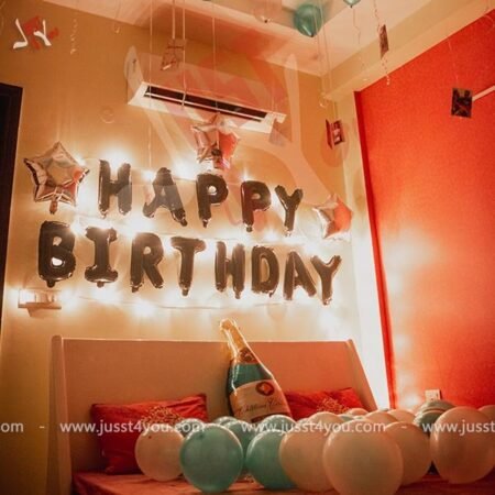 Make your birthday celebration unforgettable with Just4You's Birthday Balloon Decoration services, available in Delhi NCR, Mumbai, Bangalore, and Jaipur. Let us transform your venue into a colorful and vibrant space filled with joy and excitement, ensuring your special day is truly magical.