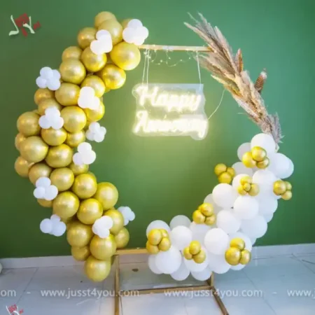 Hexagon Anniversary Ring Decor