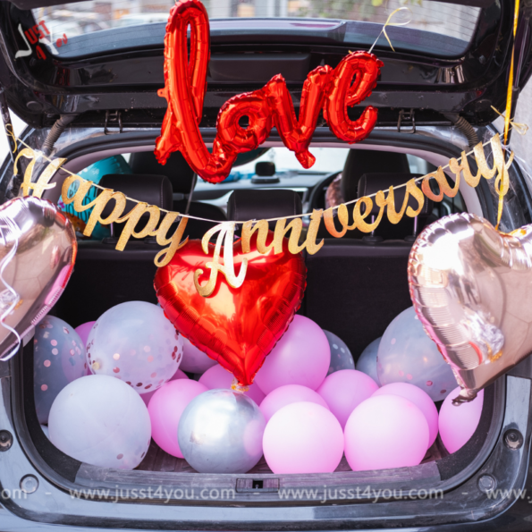 Anniversary Love Car Decor