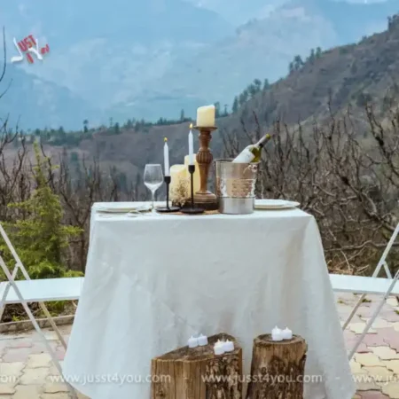 Candlelight dinner in the Hills of Manali
