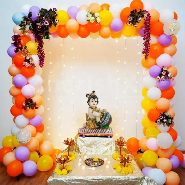 Janmashtami Balloon Decoration