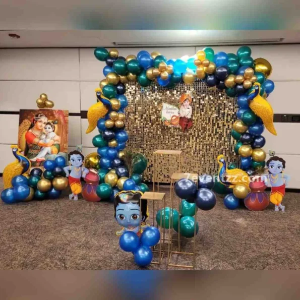 Balloon Decoration for Ganesh Chaturthi