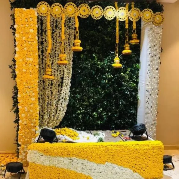 Krishna Theme Hall Decoration at Home