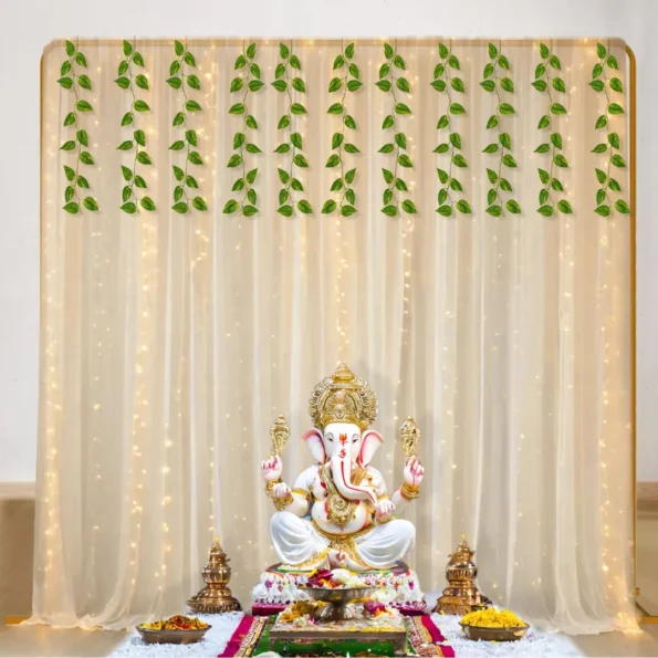 Ganesh Chathurthi Decorations at home