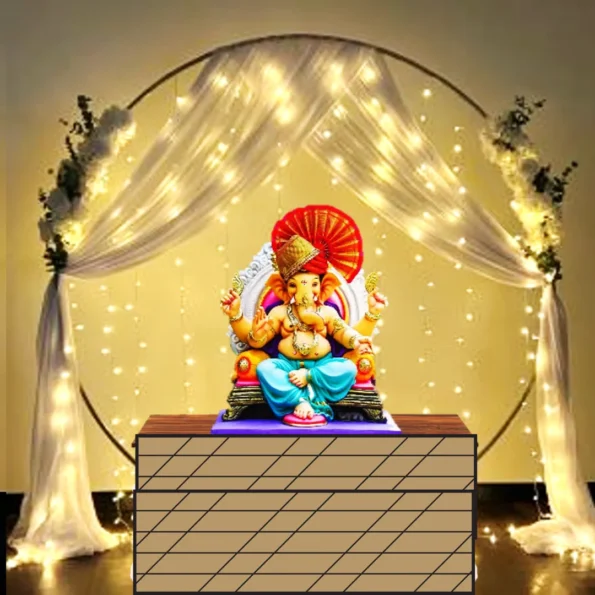 Ganesh Chathurthi Decorations at home