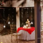 Gazebo Dining by the Waterfall