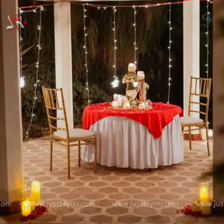 Gazebo Dining by the Waterfall