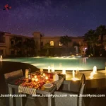 Poolside Dining by Umrao