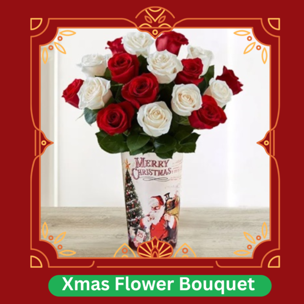 Christmas | Xmas Balloons and Flower Bouquet delivery in Delhi NCR