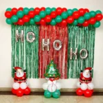 Christmas Backdrop Balloon Decoration