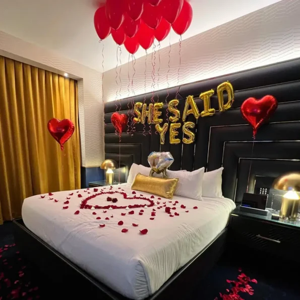 1 Hotel Room Proposal Decoration in Dubai