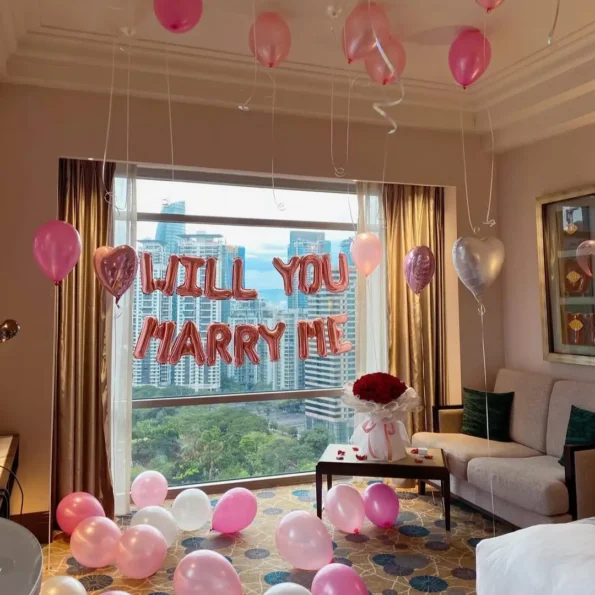 2 Simple Marry Me Decoration in dubai