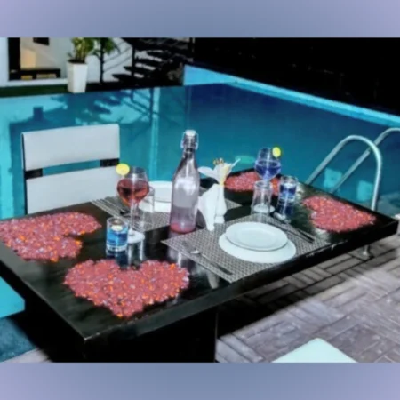 Poolside Romantic Candlelight Dinner in Thanisandra