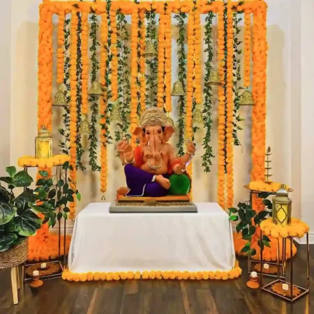 Decoration for Ganpati Mandap