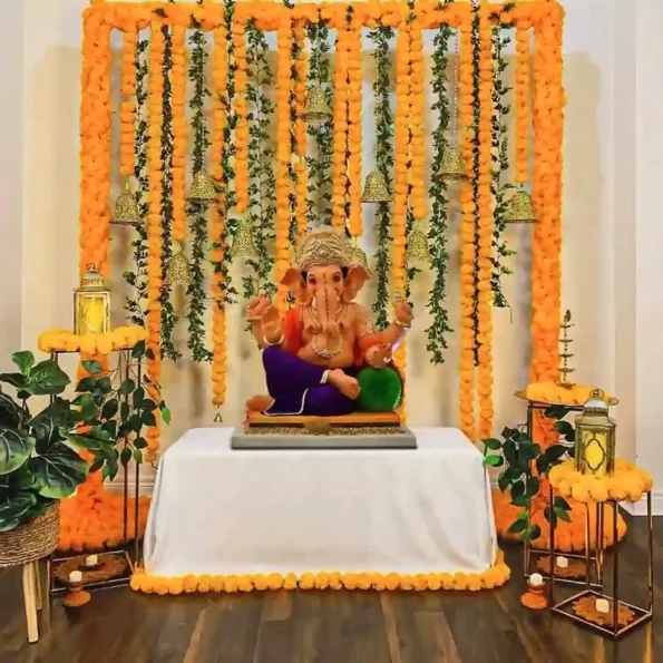 Decoration for Ganpati Mandap