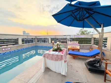 Private Pool Side Setup in Fortune