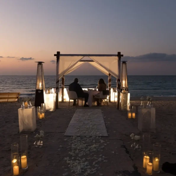 Sunset Beach Proposal with Miami Vibes in Dubai