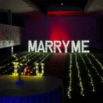 Indoor Romantic Proposal Date
