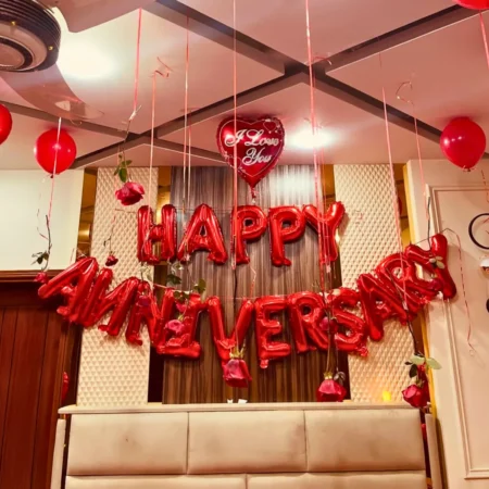 Romantic First Anniversary Decor