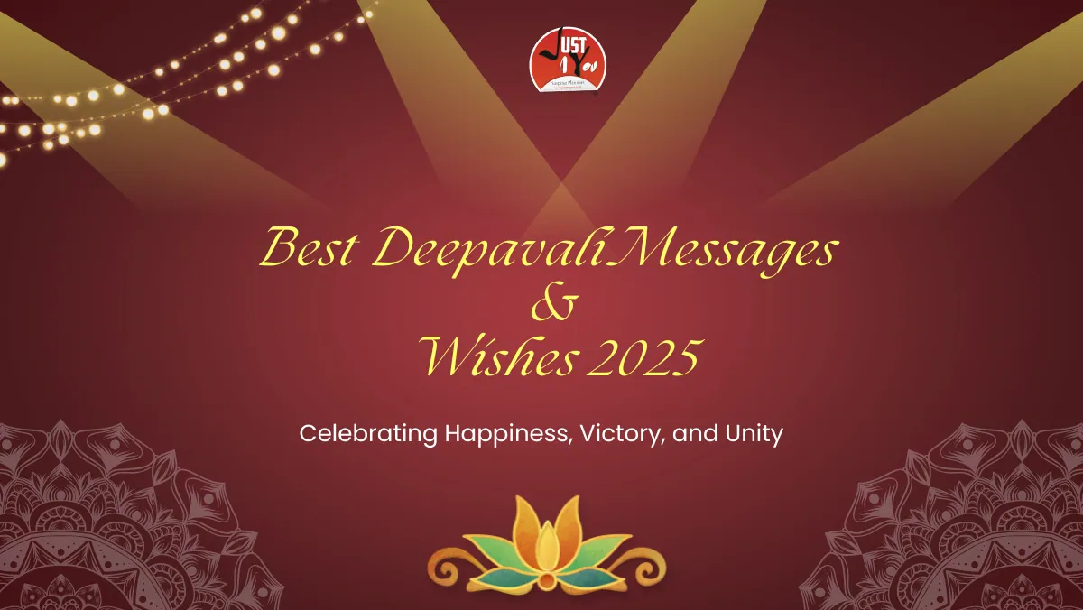 Best Deepavali Messages & Wishes 2025 | Diwali Greetings by Just 4 You