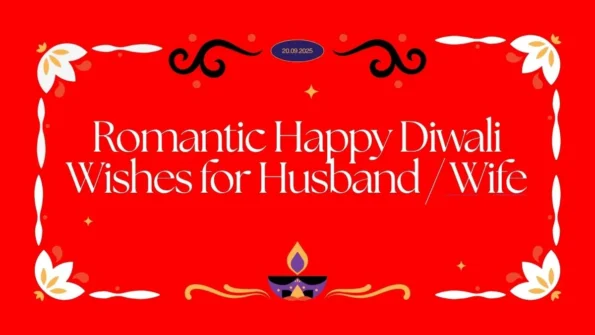 Romantic Happy Diwali Wishes for Husband / Wife