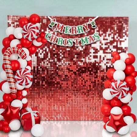 Sparkling Red Merry Christmas Setup