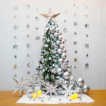 Shimmering Silver Christmas Tree Decoration