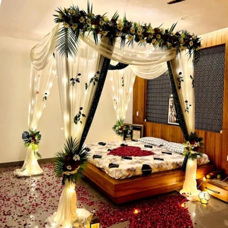 Luxury Canopy 1st Night Decoration