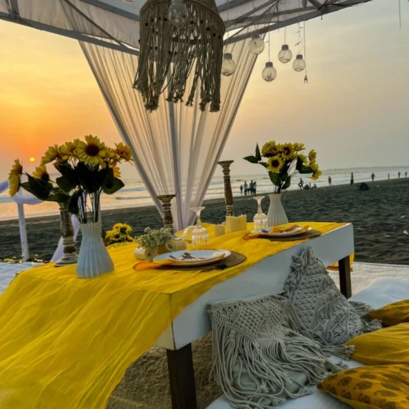 Birthday Beach Setup