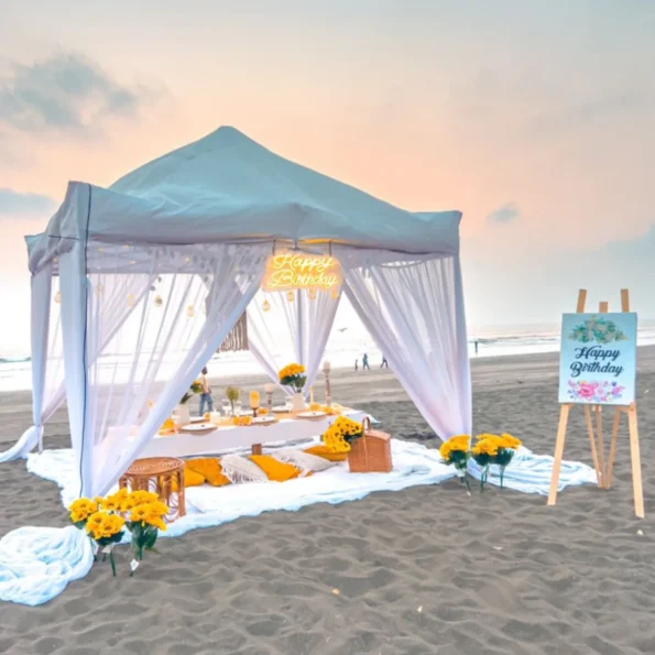 Birthday Beach Setup