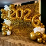Golden Shimmer Celebration Backdrop