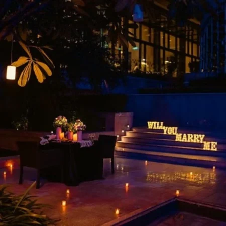 Love Under the Stars- Poolside Dinner