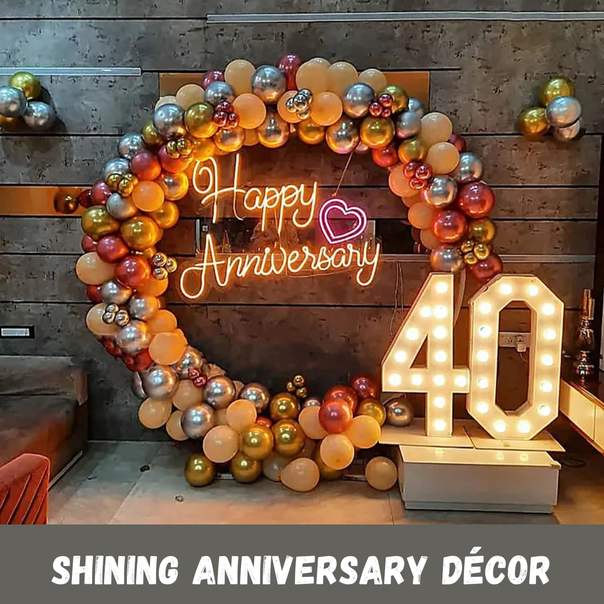 Shining Anniversary Décor