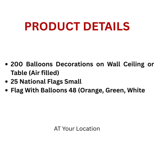 Simple Republic day Decoration in Delh