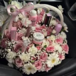 Blush Bloom Luxury Beauty Flower Basket