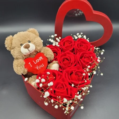 Forever Love Teddy Rose Box