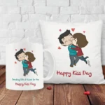 Happy Kiss Day Mug & Pillow Combo